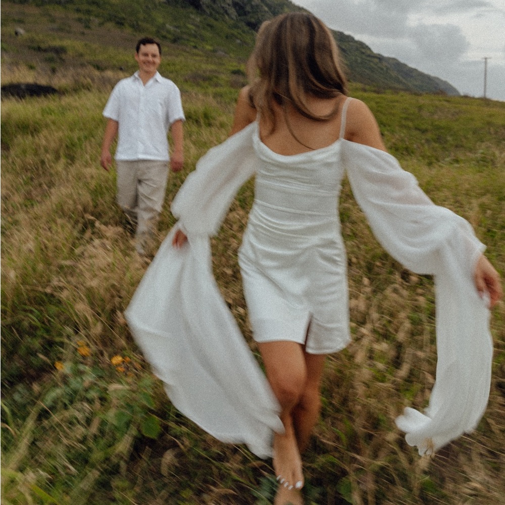 For Love and Lemons White Harlow Mini Dress